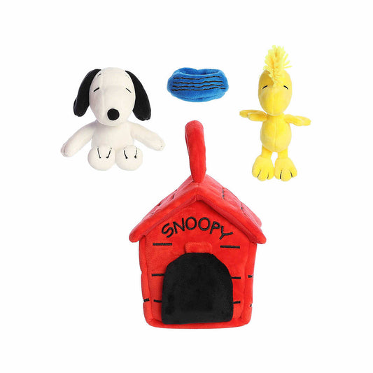 Aurora World Snoopy's Dog House Plush Playset Toy