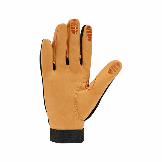 Men's Synthetic Leather High Dexterity Touch Sensitive Secure Grip Cuff Gloves Black Barley