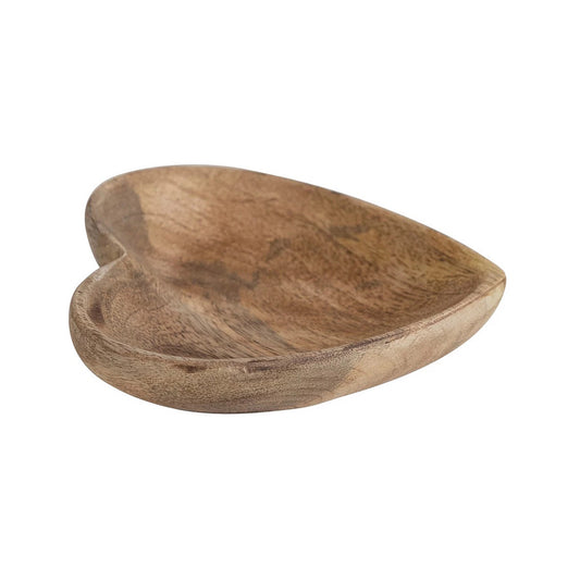 Mango Wood Heart Shaped Dish