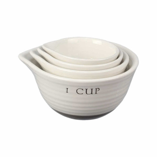 Ceramic Measuring Cups - 4 Piece
