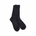 World's Softest Women's Holiday Ragg Feather Crew Socks Black