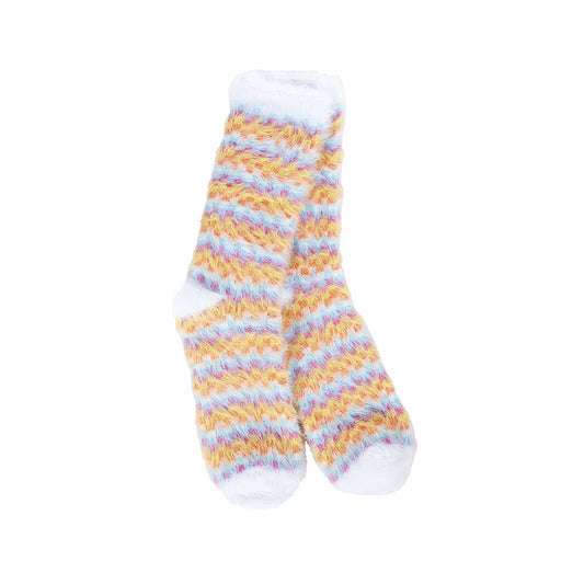 Color swatch for World's Softest Women's Feather Mini Crew Socks in Whimsical Chk