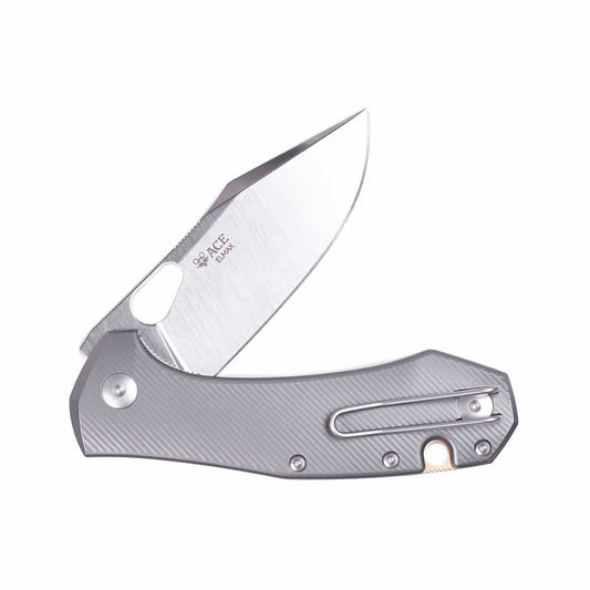 GiantMouse ACE Atelier Knife - Titanium Titanium Satin