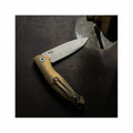 GiantMouse ACE Farley Slipjoint Knife - Brass Brass Elmax