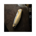 GiantMouse ACE Farley Slipjoint Knife - Brass Brass Elmax