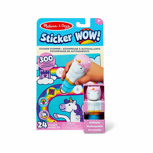 Melissa & Doug Sticker WOW! Unicorn Activity Pad and Sticker Stamper