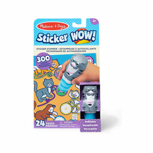 Melissa & Doug Sticker WOW! Cat Activity Pad and Sticker Stamper