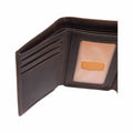 Men's Oil Tan Trifold Wallet Brown