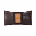 Men's Oil Tan Trifold Wallet Brown