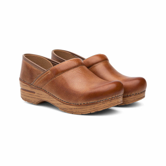 Women's Professional Distressed Clogs Honey