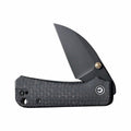 Baby Banter Thumb Stud Wharncliffe Knife Black Micarta
