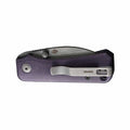 Baby Banter Thumb Stud Wharncliffe Knife Purple Micarta