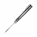 Elementum Flipper Nitro-V Steel Knife Blk Micarta