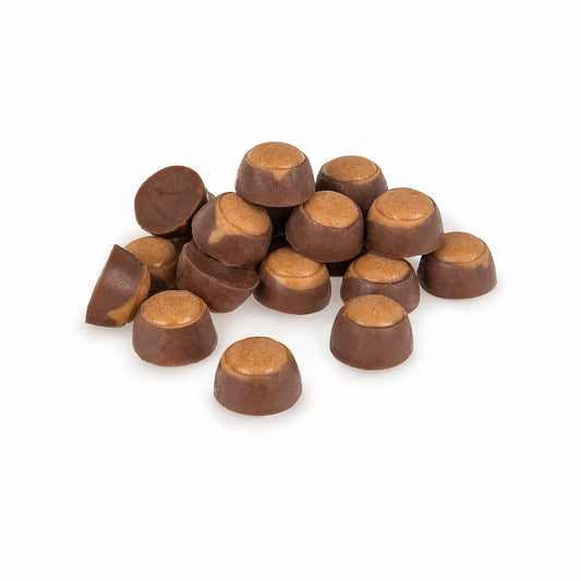 Dutch Valley Foods Mini Milk Chocolate Peanut Butter Buckeyes Candy - 1 lb.