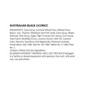 Dutch Valley Foods Australian Style Black Licorice Candy - 1 lb.