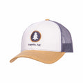 Bum Wraps Hendersonville Circle Pine Trucker Hat Mink Caramel G