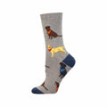 Loving Labradors Bamboo Socks Gray Heather
