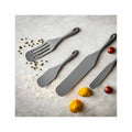 Solid Spurtle Spatula - Gray