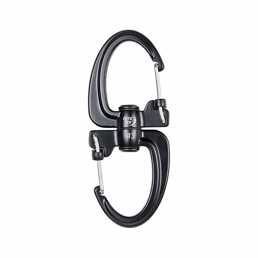 S-Biner 360 Slidelock #3 Dual Carabiner Black