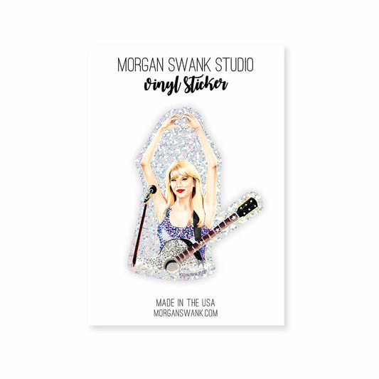 Taylor Glitter Sticker