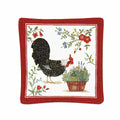Alice's Cottage Spiced Mug Mat Rooster Flowers