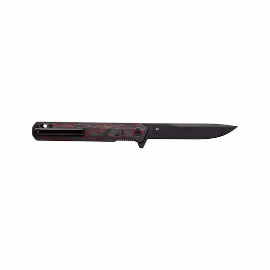 F2 Bravo Carbon Fiber Knife Red Carbon