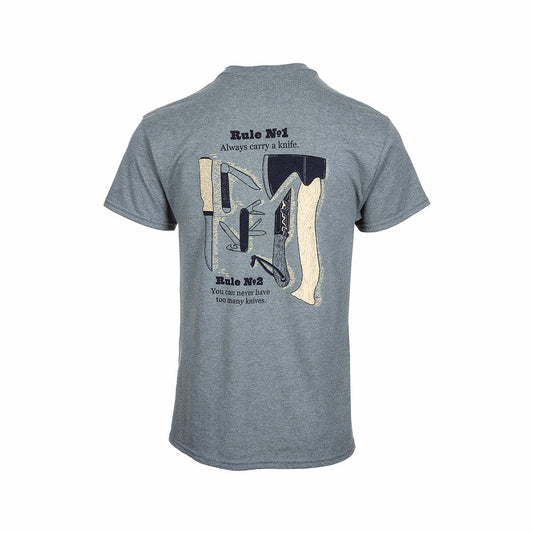 Mast Store Knife Shop Short Sleeve T-Shirt Gravel