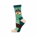 Women's Flowery Hedgehog Wool Socks Mint
