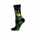 Women's Beary Tired Wool Crew Socks Green
