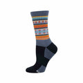 Women's Serape Wool Crew Socks Blue