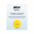 SLK Hybrid+ Pickleballs - 4-pack Neon Green