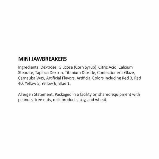 Mini Jawbreakers Candy