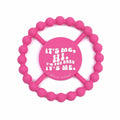 Bella Tunno It's Me Hi Teether Baby Toy Hot Pink