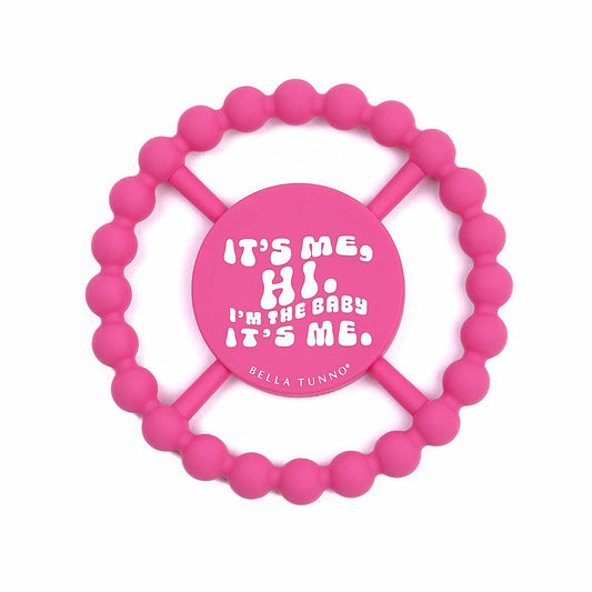Bella Tunno It's Me Hi Teether Baby Toy Hot Pink