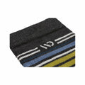 Wide Open Men's Multi Stripe Cushioned Micro Crew Socks Charcoal