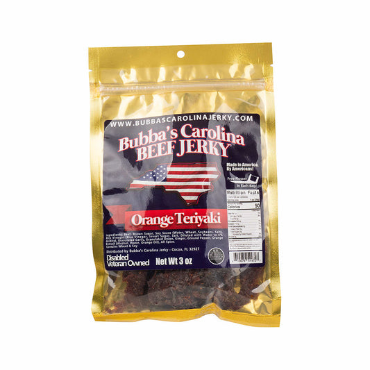 Bubba's Carolina Jerky Orange Teriyaki Beef Jerky