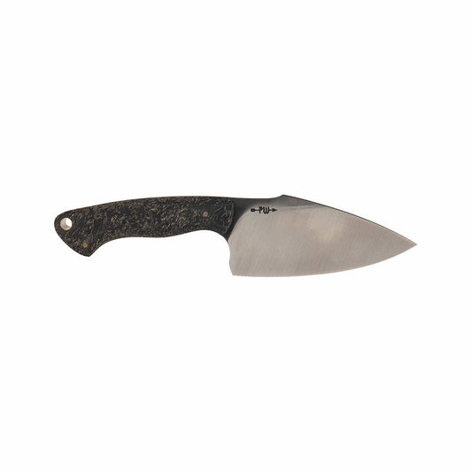 Primitive Woodsman Fireside Fixed Blade Knife Black Rubber
