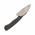 Primitive Woodsman Fireside Fixed Blade Knife Black Rubber