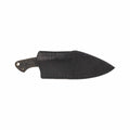 Primitive Woodsman Fireside Fixed Blade Knife Black Rubber