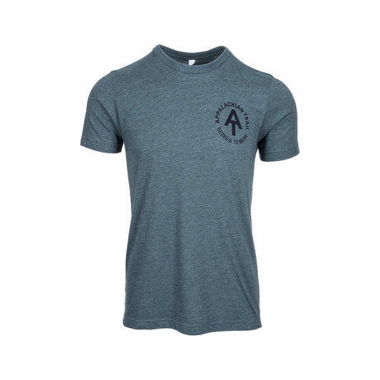 Color swatch for Hintz Appalachian Trail Retro Hikers Short Sleeve T-Shirt in Htr Forest