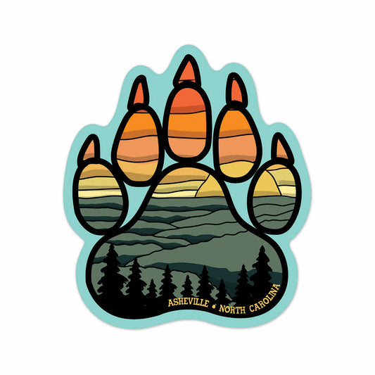 Asheville Pawsome Sticker