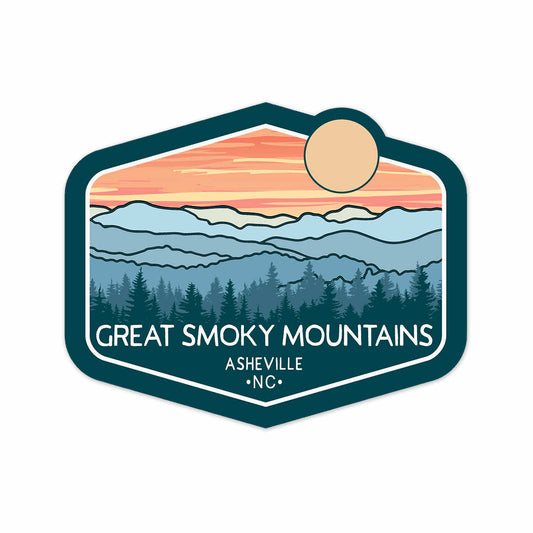 Asheville Great Smoky Mountains Adventuring Sticker