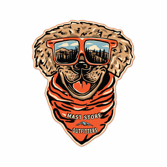 Mast Store Outfitters Cool Dog Sticker