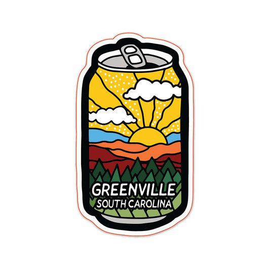 Greenville Sipper Mountain Sticker