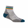 Women's Run Quarter Ultra-Lightweight Running Socks Gray