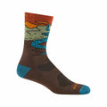 Men's Chasing Waterfalls Micro Crew Lightweight Hiking Socks Earth