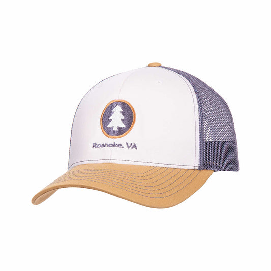 Bum Wraps Roanoke Circle Pine Trucker Hat Mink Caramel G