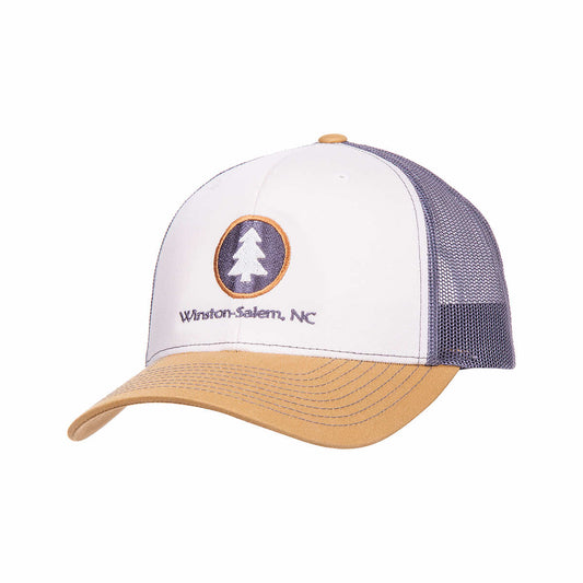 Bum Wraps Winston Salem Circle Pine Trucker Hat Mink Caramel G