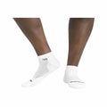 Wide Open Men's Solid Cushioned No Show Socks White