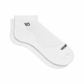 Wide Open Men's Solid Cushioned No Show Socks White